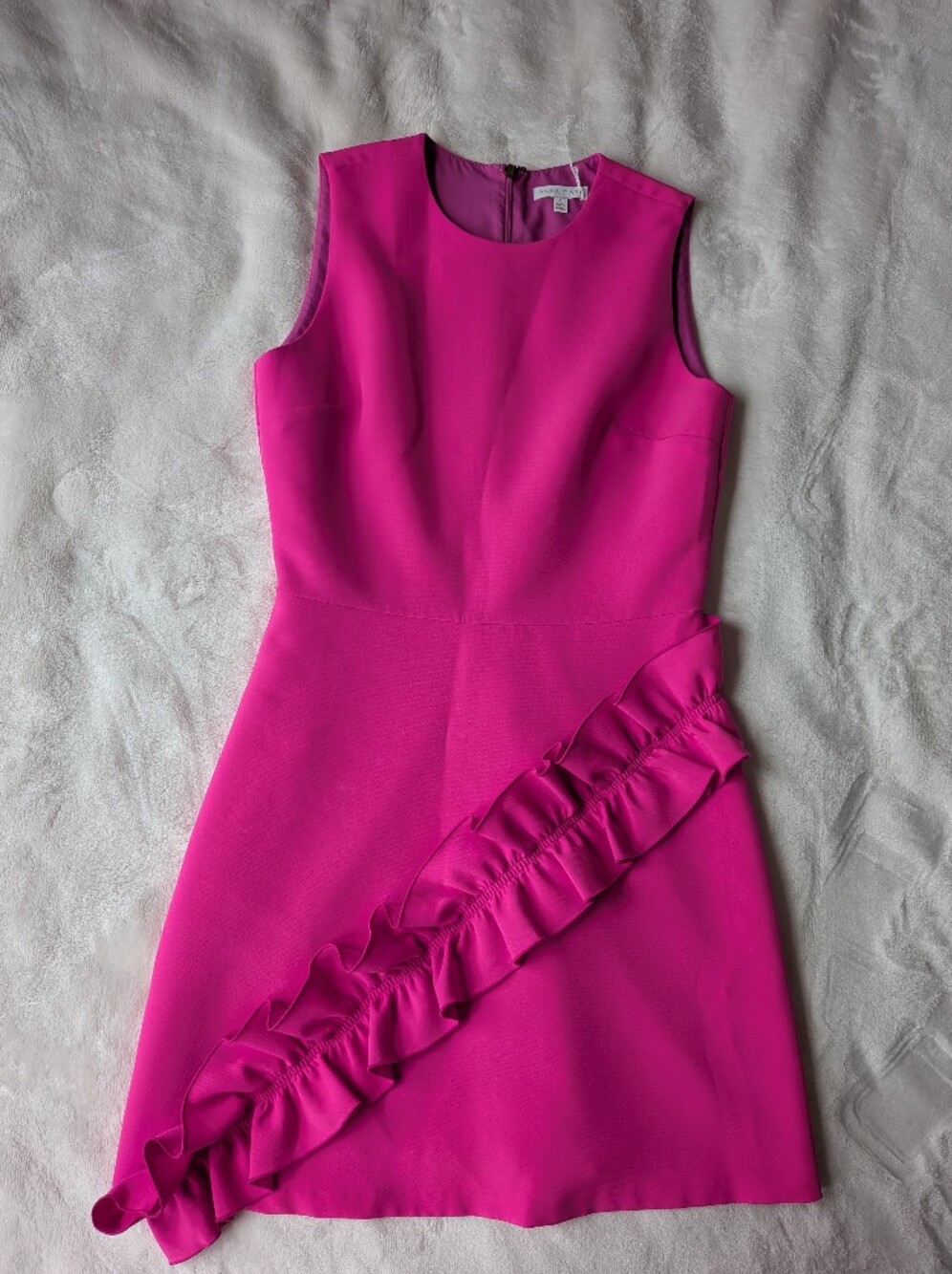 Anna Cate Pink Ruffle Mini Dress - Picture 2 of 4